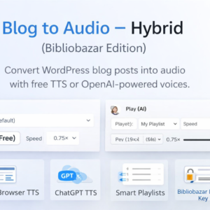 Blog to Audio plugin features