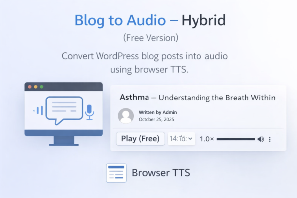 تحويل المدونة إلى صوت